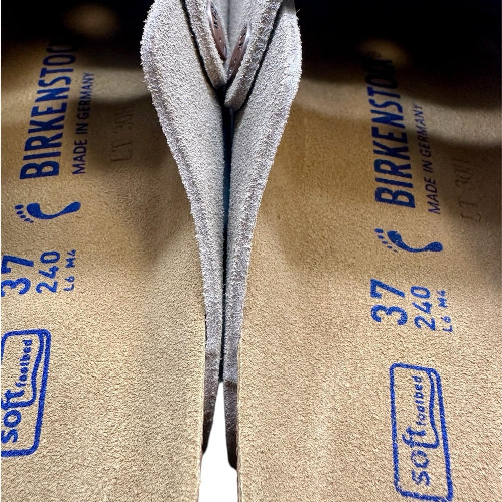 Birkenstock Boston Taupe Suede Clogs EU 37 Narrow NWT - Picture 5 of 8